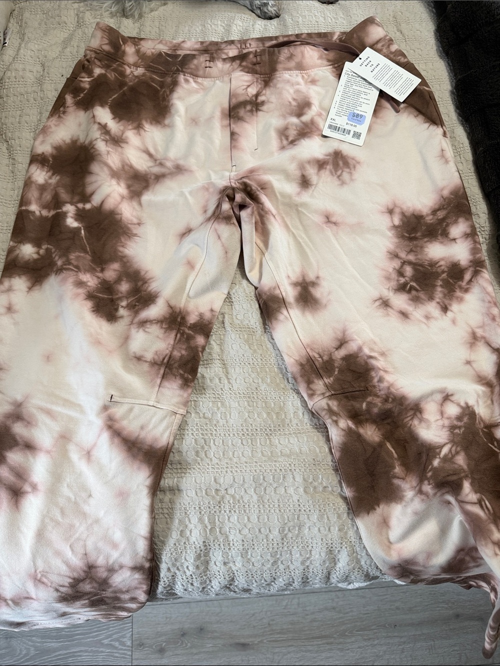 lululemon athletica Tie-Dye Lounge Leggings - Brown & Cream